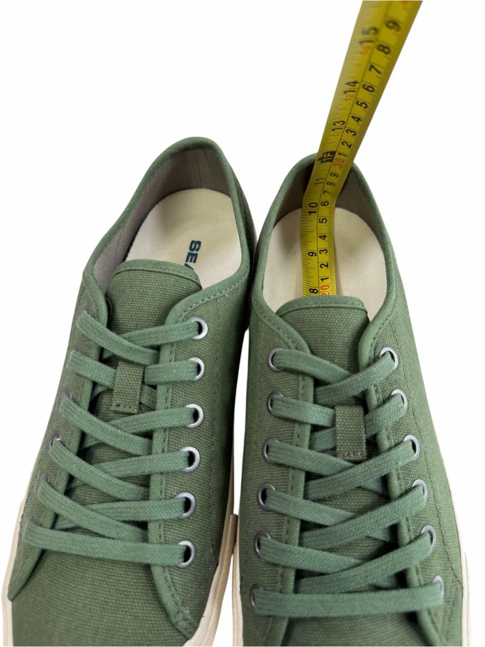 SeaVees Monterey Standard Canvas Sneakers Green Men’s Size 7.5